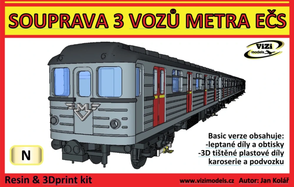 SOUPRAVA METRA EČS v měřítku N (1:160) Basic verze