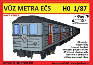 VŮZ METRA EČS H0 (1:87)