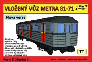 VLOŽENÝ VŮZ METRA 81-71 TT(1:120) 