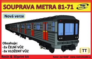 SOUPRAVA METRA 81-71 TT(1:120) 