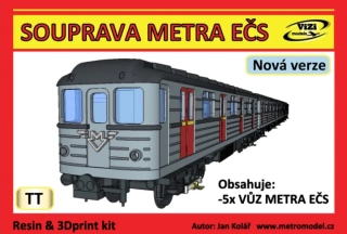 SOUPRAVA METRA EČS TT(1:120)