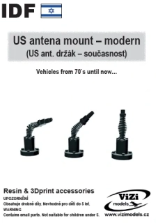 IDF – US antena mount - modern (4+4+4ks) 1/35