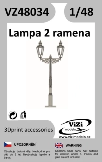 Lampa 2 ramena 1/48