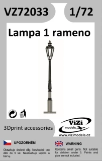 Lampa 1 rameno (2ks) 1/72