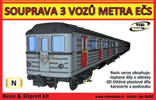 SOUPRAVA METRA EČS v měřítku  N (1:160) Basic verze 